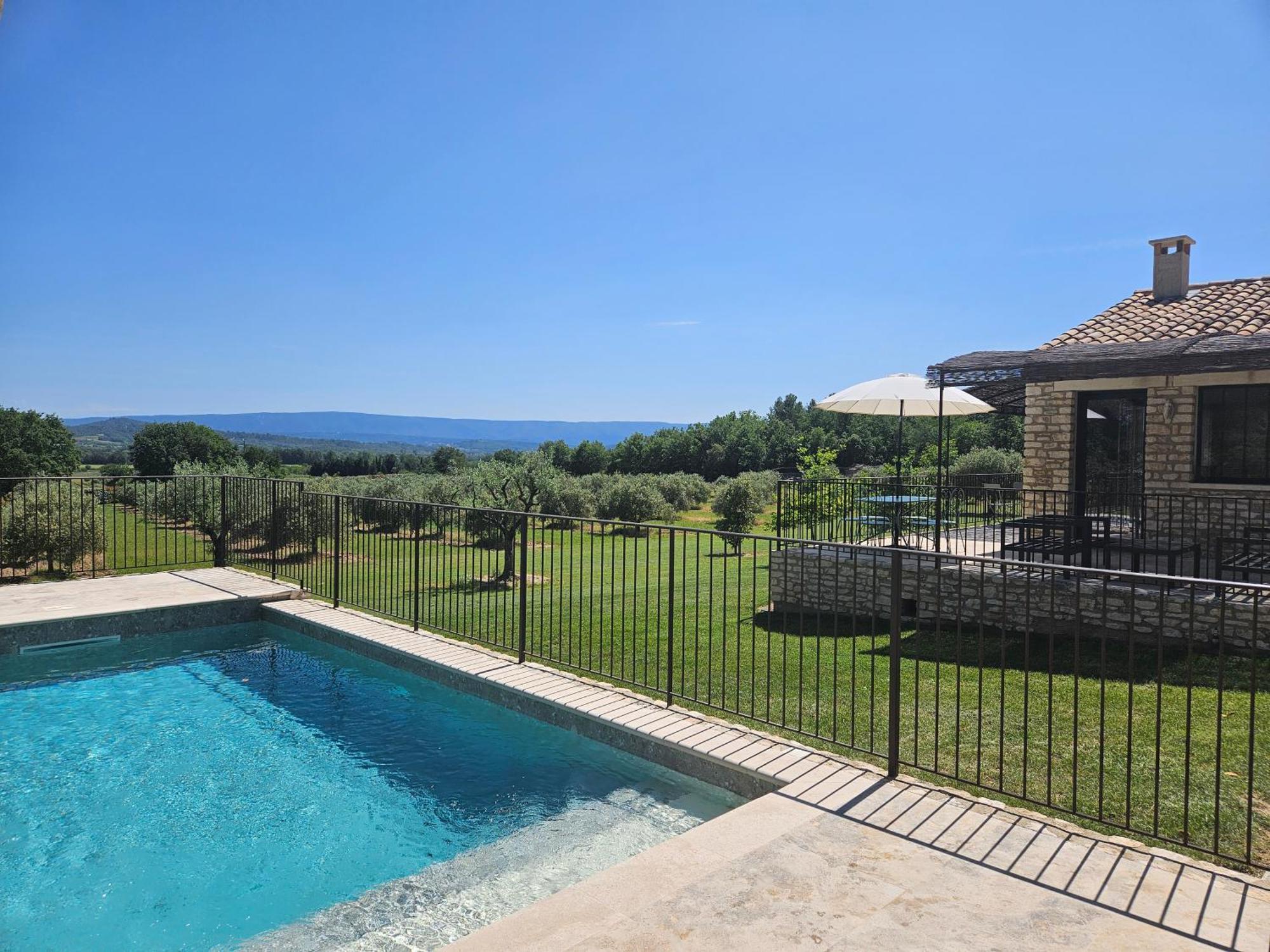 Bastide Toujours Dimanche, Maison De Vacances Avec Vue & Piscine Privee Gordes Exterior photo